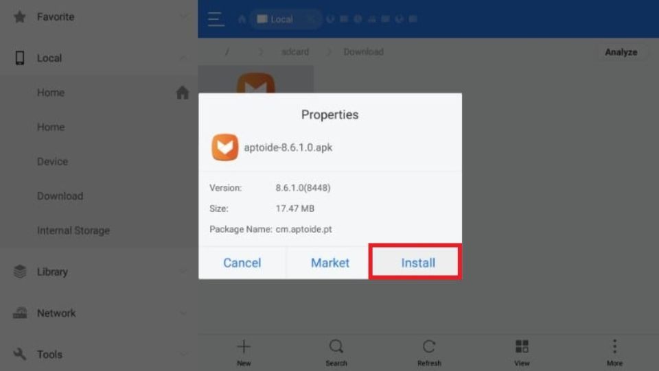 firestick aptoide
