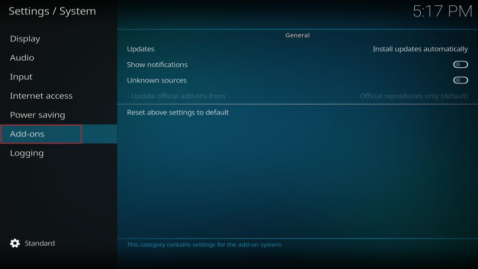 addons-kodi-system